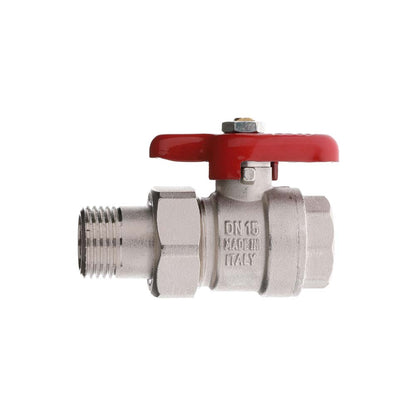 BRASS BALL VALVE WITH PIPE UNION WITH WING HANDLE